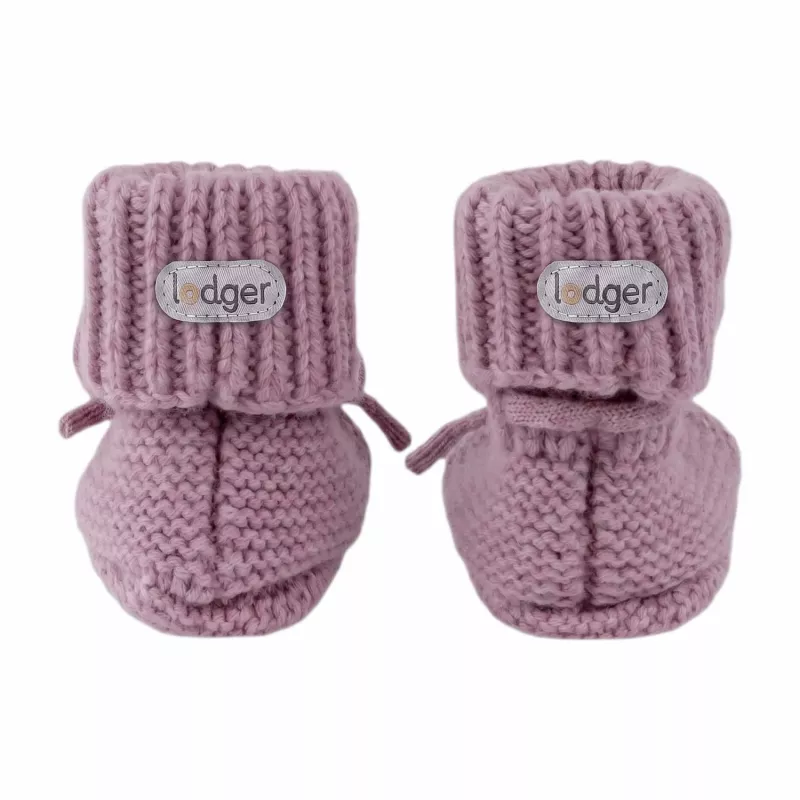 Lodger Slipper Merino vilnos kūdikių batukai, rausvi, 0-6 mėn.