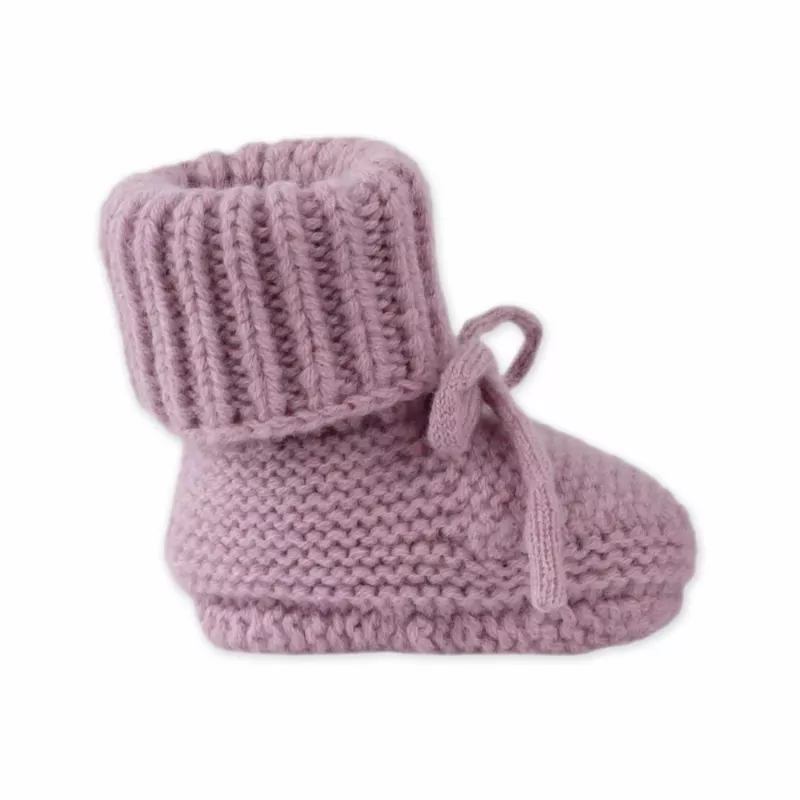 Lodger Slipper Merino vilnos kūdikių batukai, rausvi, 0-6 mėn.