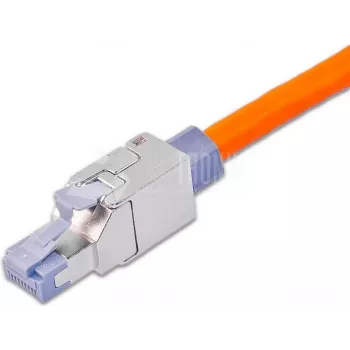 Wirewin WKS FK RJ45 KAT6A lauke prijungiamas RJ45 kištukas, Cat6A, ekranuotas, nereikia įrankių, cinko lydinio, auksuoti kontaktai, 22-24 AWG, 6-9mm kabeliui