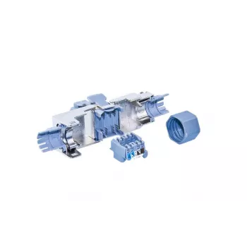 Wirewin WKS FK RJ45 KAT6A lauke prijungiamas RJ45 kištukas, Cat6A, ekranuotas, nereikia įrankių, cinko lydinio, auksuoti kontaktai, 22-24 AWG, 6-9mm kabeliui