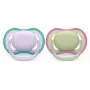 Philips Avent Ultra Air žindukas 0-6 mėn., 2 vnt., mergaitėms rožinis/violetinis, SCF085/24