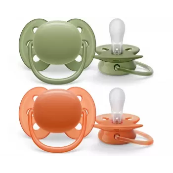 Philips Avent Ultra Soft neutralus čiulptukas 18M+ (2 vnt.)
