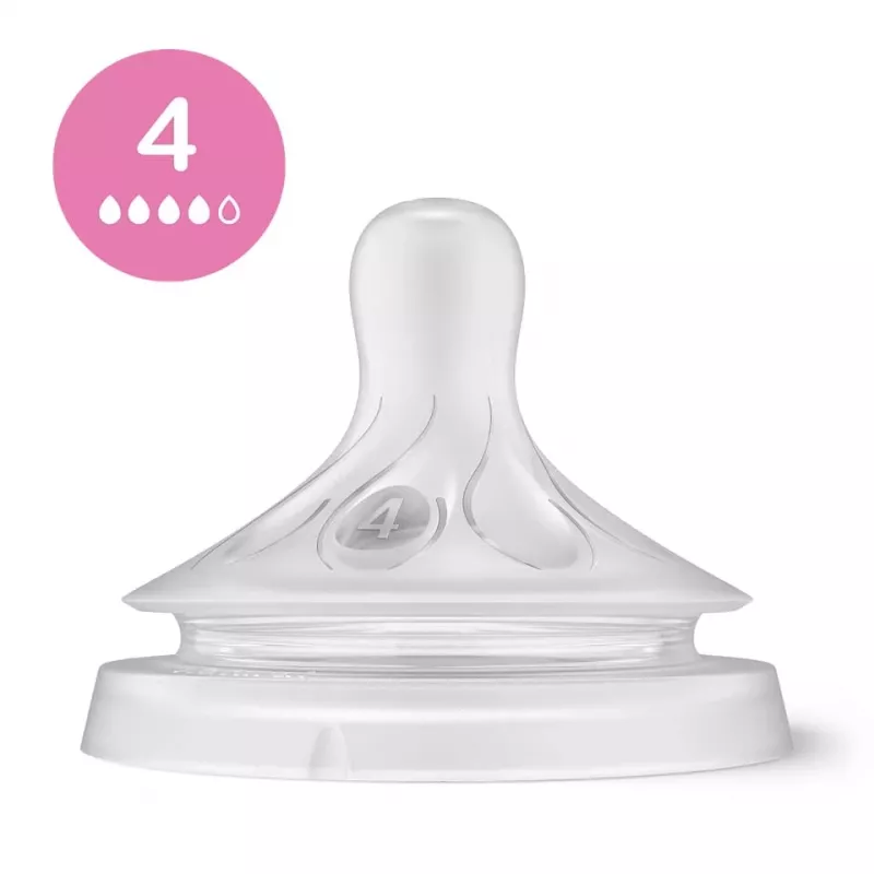 Philips Avent Natural Response kūdikių buteliukų silikoniniai žindukų rinkinys (3 vnt., 3 srautas, nuo 1 mėn.)