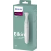 PHILIPS Essential Bikini Trimmer BRT398/15, saugus kirpimas jautrioms vietoms, šlapias ir sausas, 3 ilgio nustatymai, maitinamas baterija, baltas su rožiniais akcentais
