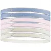 Nike Swoosh Sport plaukų raiščiai, 6 vnt., metalinės purpurinės, rožinės, geltonos spalvos N1002008511OS