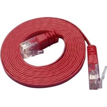 Wirewin Cat.6 plonas tinklo kabelis, U/UTP, 1,5 m, raudonas PKW-SLIM-KAT6 1.5 RT