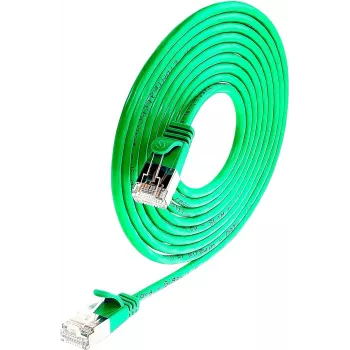 Wirewin Triotronik PKW-LIGHT-STP-K6 1.0 GN Cat6 STP tinklo kabelis, RJ-45 vyriškas-vyriškas, 1 m, žalias