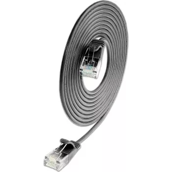 Wirewin Cat6A U/UTP plonas tinklo kabelis, RJ45, 0,5 m, juodas SLIM-L-UU-K6A 2.0 BK