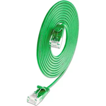 Wirewin SLIM KAT6A 10 Gigabit šviesinis pataisas apvalus, U/UTP, Ø 3,6 mm, žalias (SLIM-L-UU-K6A 0.15 GN)
