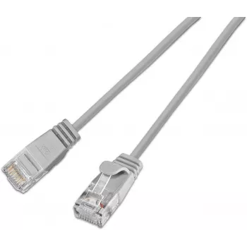 Wirewin SLIM KAT6A 10 Gigabit šviesus pataisos kabelis, U/UTP, Ø 3,6 mm, pilkas, 10,0 m (SLIM-L-UU-K6A 10.0)