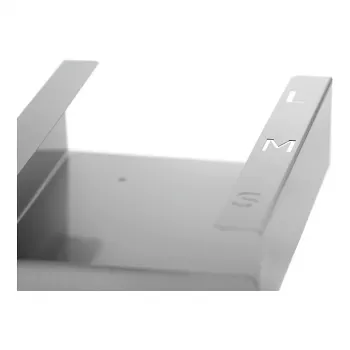 Bartscher pirštinių dozatorius K30 850025 sidabrinis nerūdijantis plienas