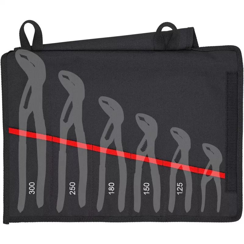 KNIPEX Cobra vandens siurblio replių rinkinys, 5 dalių, sulankstomame dėkle 00 19 55 S5