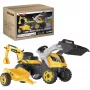SMOBY Tractor Max pedalais varomas važiuojamasis žaislas su priekaba, žalias, nuo 3 metų