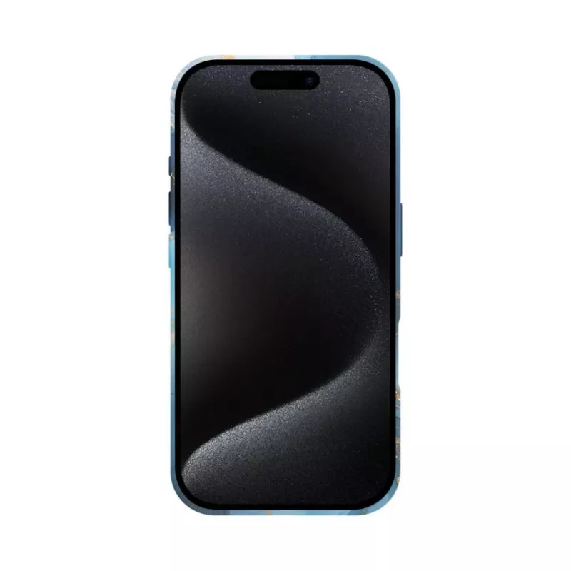 Evelatus Apple iPhone 16 plonas korpusas su MagSafe individualaus dizaino gėlių raštu, rožinis