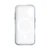 Evelatus Apple iPhone 16 plonas korpusas su MagSafe individualaus dizaino gėlių raštu, rožinis