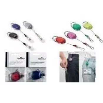 DURABLE Jojo STYLE Badge Reel su spyruokliniu kabliuku 832705, žalias