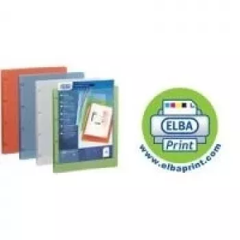 ELBA POLYVISION A4 prezentacinis žiedinis segtuvas, 4 D-žiedų, 20 mm nugarėlė, permatomas PP 959034-17