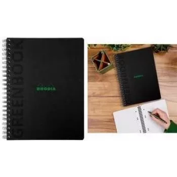 Rhodia Greenbook College Block A4+ liniuotė juodas 119922C
