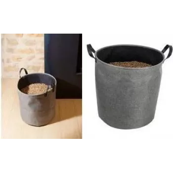 EDA granulių laikymo maišas, 60 litrų, tamsiai pilkas, 30 kg talpa, veltinis, sulankstomas, su nešimo rankenomis 010488 G/NO