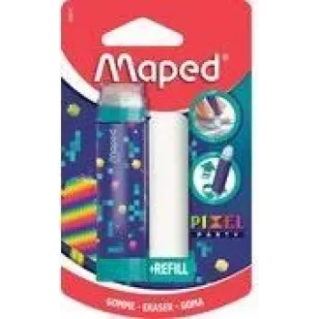 Maped Pixel Party ištraukiamas trintukas su papildymu, lūpdažio stiliaus, blisteris 152015