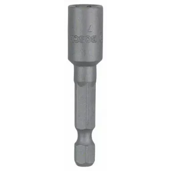 Bosch lizdinis veržliaraktis 1/4 inch pavara 7 mm šešiakampis 50 mm ilgis chromo vanadžio plienas 2608550070