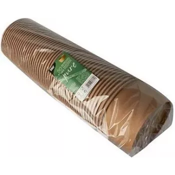 Papstar 87914 Apvalus kartoninis dubuo rudas vienspalvis 50 vienetų