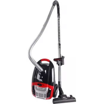 Fakir 3843003 Cilindrinis dulkių siurblys, 700 W, 3 L dulkių maišelis, HEPA filtras, sausam valymui, raudonas/juodas