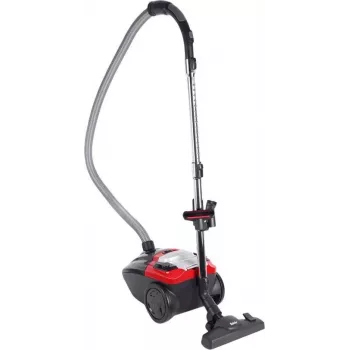 Fakir 3843003 Cilindrinis dulkių siurblys, 700 W, 3 L dulkių maišelis, HEPA filtras, sausam valymui, raudonas/juodas
