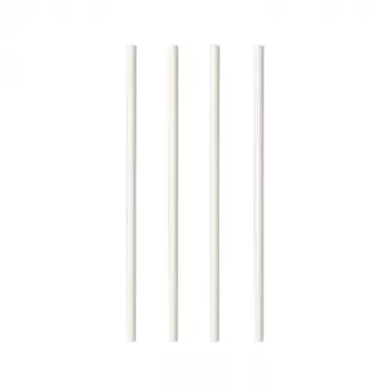 PAPSTAR pure popierinis gėrimo šiaudelis, 200 mm, 6 mm, baltas, tvarius, 250 vnt. (87513)