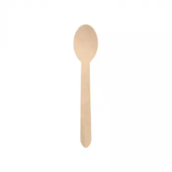 PAPSTAR pure medinis šaukštas, 157 mm, beržo mediena, natūraliai šviesus, 500 vienetų, biologiškai skaidus 86941