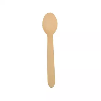 PAPSTAR pure medinis šaukštas, 157 mm, beržo mediena, natūraliai šviesus, 500 vienetų, biologiškai skaidus 86941