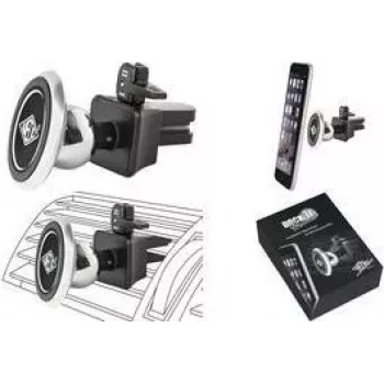 WEDO Dock-it Premium Mini magnetinis automobilio ventiliacijos laikiklis išmaniesiems telefonams, juodas/sidabrinis 60 15054