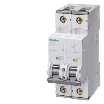 Siemens SENTRON 5SY5 2 polių 10 A C charakteristikos automatinis jungiklis, 10 kA pertraukimo galia, AC/DC jautrus (5SY5210-7)