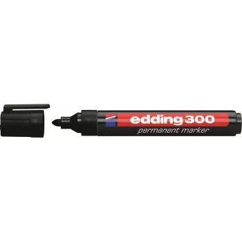 Edding 300-E4 žymeklių rinkinys, 4 vnt., juodas/mėlynas/žalias/raudonas 4-300-4