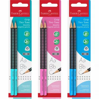 Faber-Castell GRIP 2001 TWO TONE mechaninis pieštukas, 2,0 mm, minkštos rankenos zona, blisteris 517093