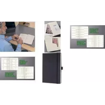 SIGEL Conceptum 2027 A5 savaitinis planeris, juodas, 1 savaitė kairiajame puslapyje + pastabos dešiniajame, 148 x 213 mm, siūlinis įrišimas, elastinė užsegimo juosta, rašiklio kilpa, 2 žymekliai, perforuoti kampai C2714