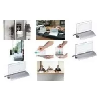 DURABLE PRESENTER DE LUXE stalinė vardo lentelė A4 gulsčia 105x297 mm permatoma 820319