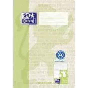 Oxford žodynėlis Recycling, DIN A5, 2 stulpeliai, 32 lapai, 90 gsm šilko glotnumo perdirbtas popierius, nepersišviečia, 1 vnt. 400159441