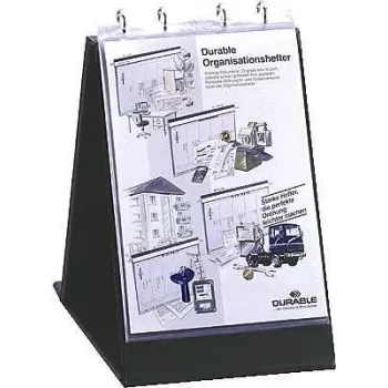 DURABLE Flipchart įmautės A3 gulsčios, 10 vnt. pakuotė, permatomos, neblizgios 857719