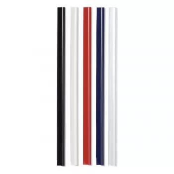 DURABLE suspaudimo juostos A4 6 mm, 50 vienetų pakelis, baltos 293102