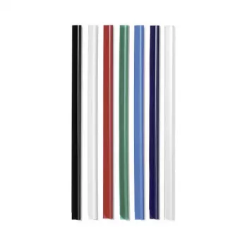 DURABLE suspaudimo juostos A4 6 mm, 50 vienetų pakelis, juodos 293101