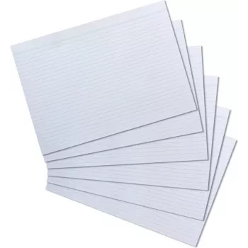 Herlitz kortelės DIN A4, liniuotės, baltos, 170 g/m², be medienos, mėlynos linijos, dvipusės (10621282)