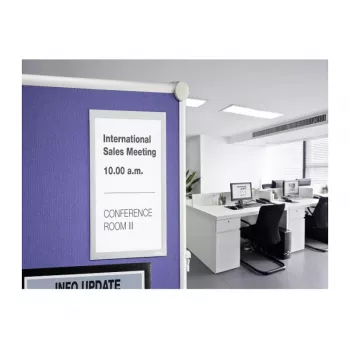 DURABLE DURAFRAME GRIP A4 informacinis rėmelis, savaiminio klijavimo, juodas, 1 vnt. 496823