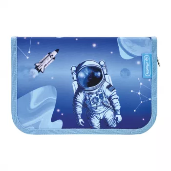 herlitz Cosmic Explorer pieštukų dėklas, 31 dalis, poliesteris, 205 x 140 x 38 mm, 2 atvartai, kosminis dizainas 400197095