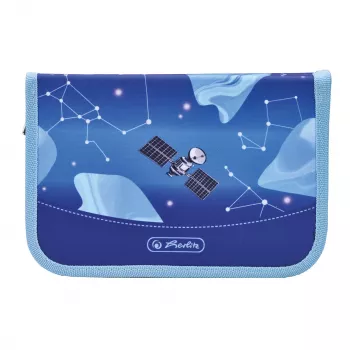 herlitz Cosmic Explorer pieštukų dėklas, 31 dalis, poliesteris, 205 x 140 x 38 mm, 2 atvartai, kosminis dizainas 400197095