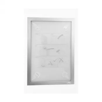 DURABLE DURAFRAME WALLPAPER A4 lipnus informacinis rėmelis, sidabrinis, 484323