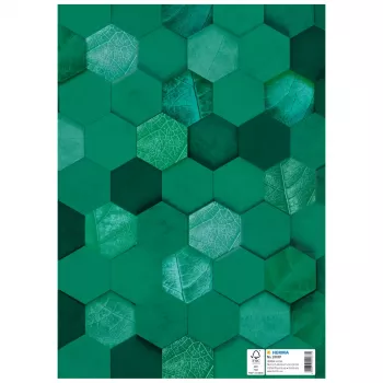 HERMA X pratybų sąsiuvinio viršelis, kartonas, DIN A4, tamsiai žalias, 10 vnt. 20087