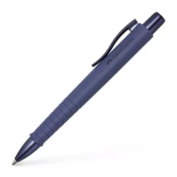 FABER-CASTELL POLY BALL URBAN tušinukas, Future Dusk, mėlyna rašalo spalva, 0,6 mm XB, neslystantis sukibimas, 1 vnt. 241111