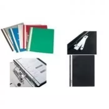 DURABLE 258010 ataskaitų aplankas su slankiuoju segtuku A4+, pilkas, 25 vnt. paketas