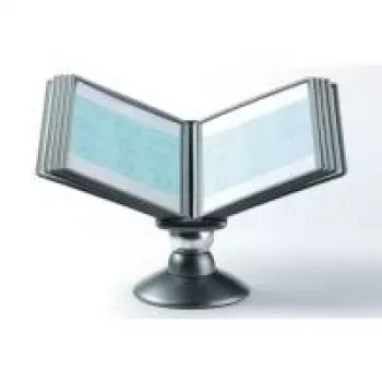 DURABLE SHERPA motion TABLE 10 informacinis stendas, 10 A4 skydelių, juodas 558737